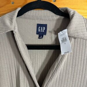 NWT GAP Ribbed Jersey Button Down Dress